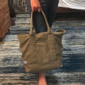 Olive Green Canvas Toms Tote